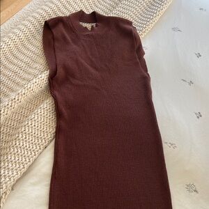 Forever 21 Sleeveless Chocolate Knit Dress